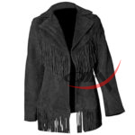 Western Black Suede Jacket