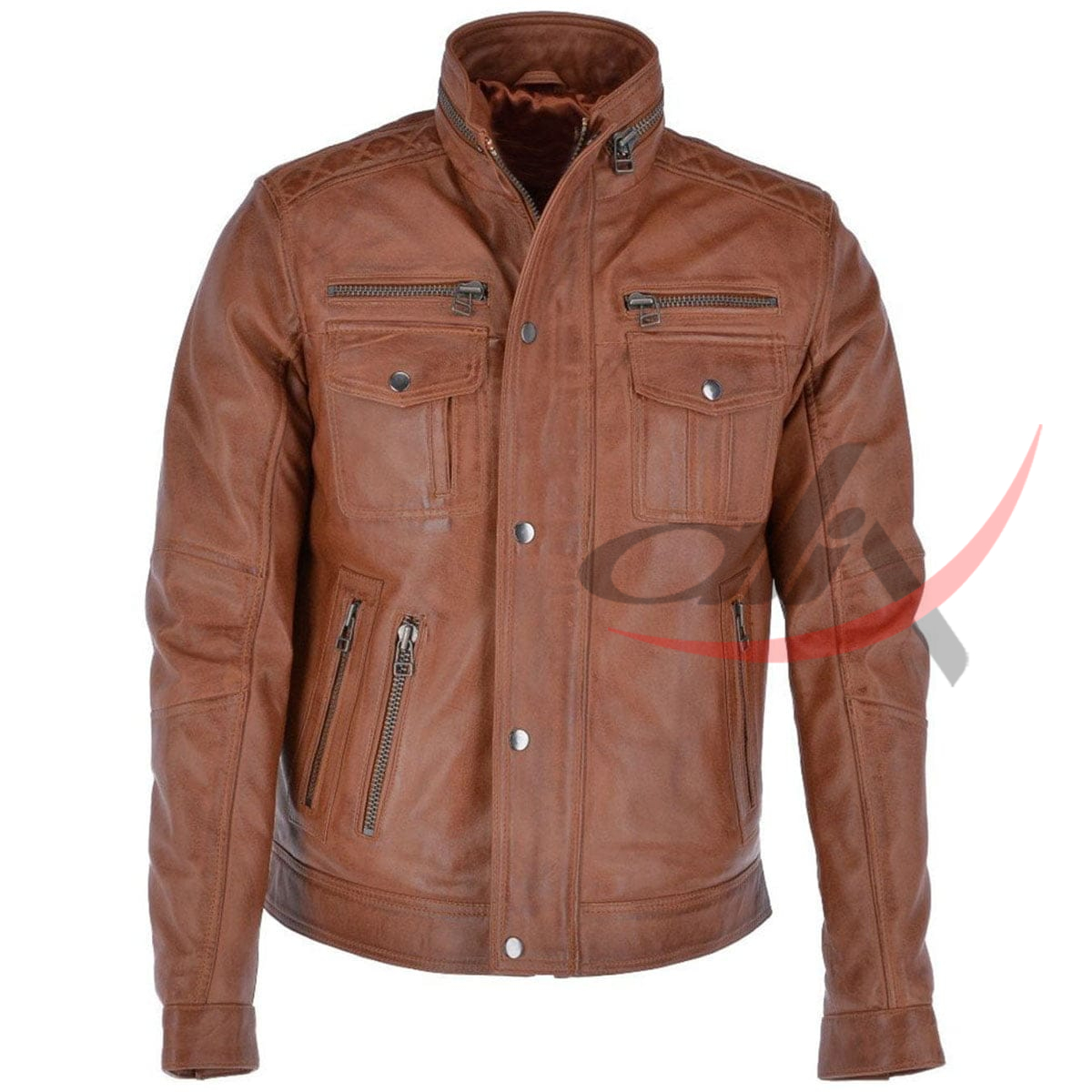 Real Leather Seven Pocket Jacket