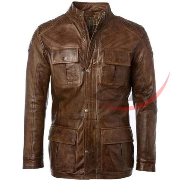20 (1) Cafe Racer Leather Coat