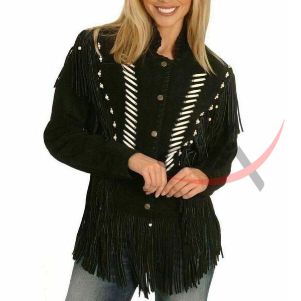 28a Western Style Suede Jacket