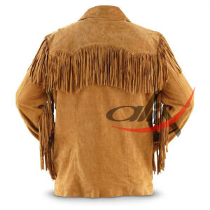 Men's Brown Western Style Cowboy Jacket - Image 2