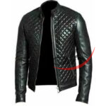 Cafe Racer Jacket Real Leather Quilted Black