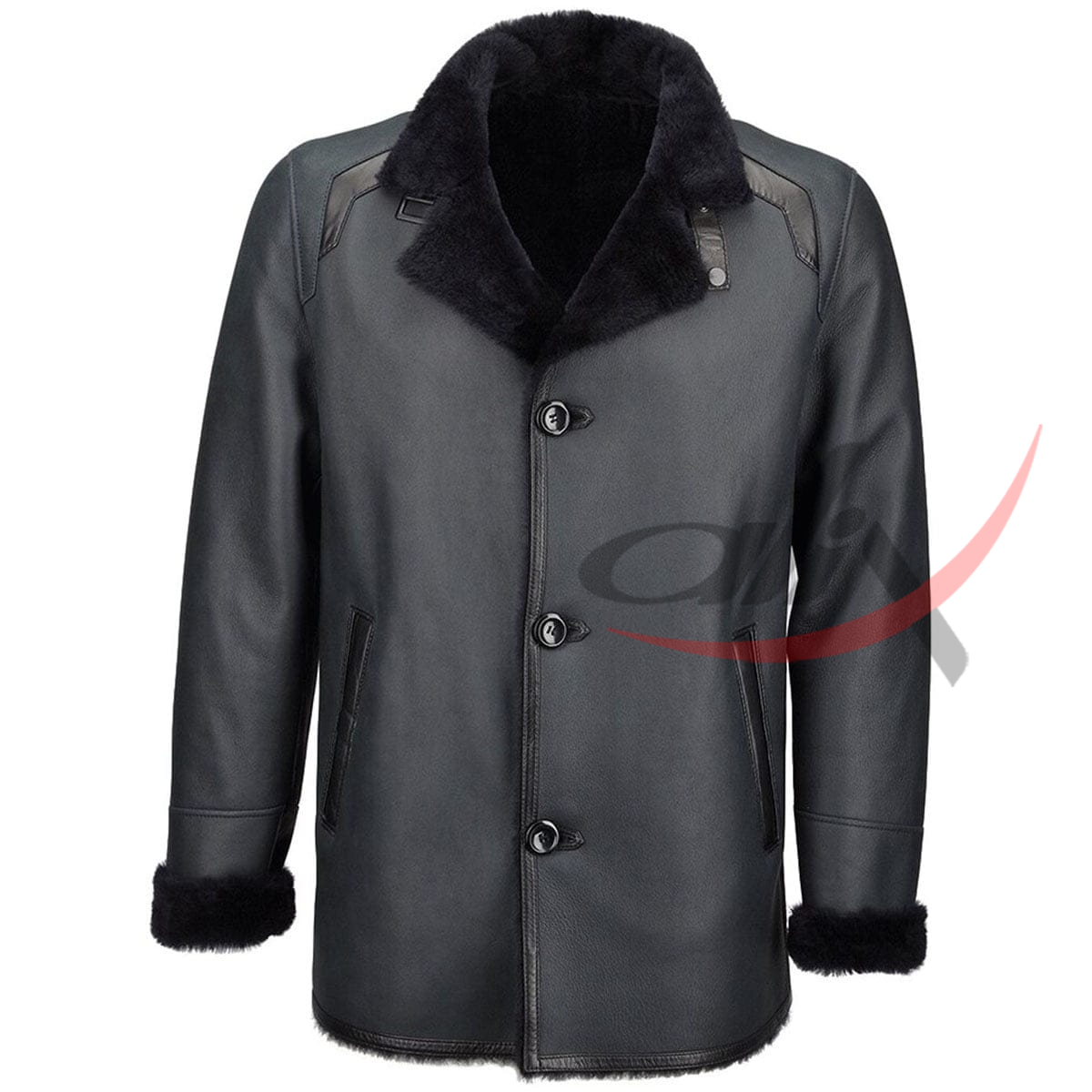 Men's Real Leather Coat