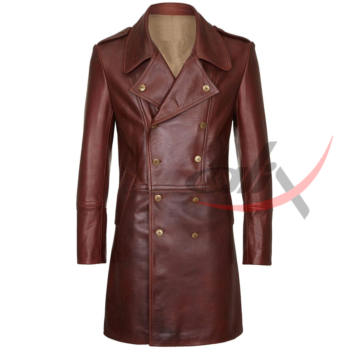 Real Sheepskin Leather Coat