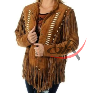 Cowgirl Bone & Fringed Jacket