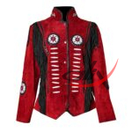 Women's Cowgirl Western Jacket Black & Red