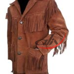 Men's Western Style Fringed Coat