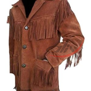 Men's Western Style Fringed Coat