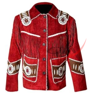 Men's Suede Jacket Bones & Bead Work