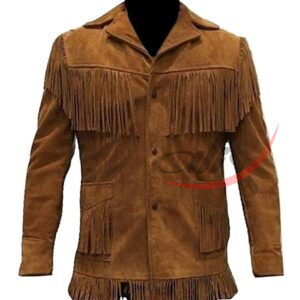 Men's Fringed Suede Jacket