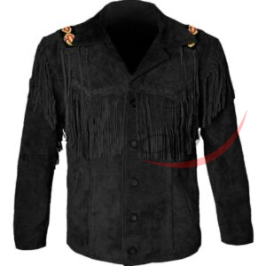 Men's Cowboy Sude Jacket Fringed
