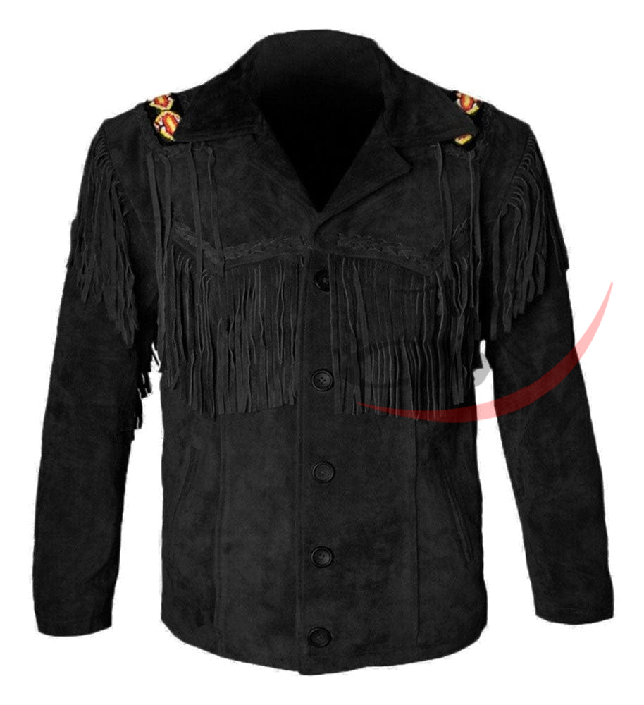 Men's Cowboy Sude Jacket Fringed