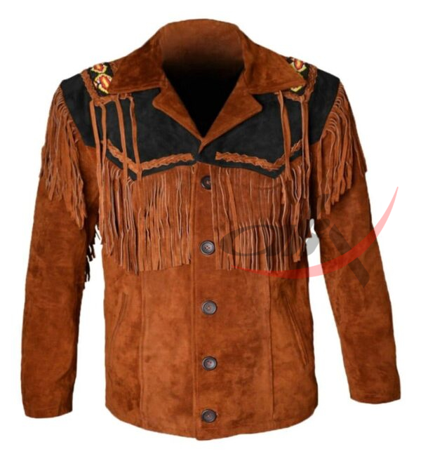 Men's Western Style Fringed Jacket