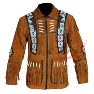 Men's Cowboy Bone & Beaded Jacket
