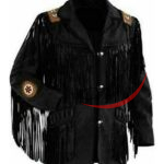 Men's Black Western Style Cowboy Jacket