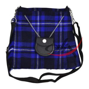 Ladies Purse Blue Tartan