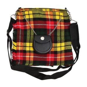 Buchanan Tartan Ladies Kilt Shaped Purse