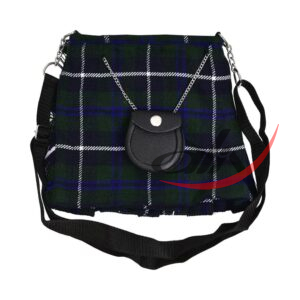 Douglas Blue Tartan Ladies Kilt Shaped Purse
