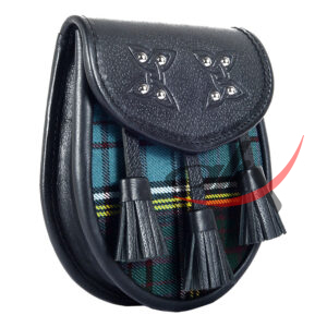 Scottish Sporran Anderson Tartan Black Leather - Image 3