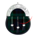 Leather Sporran Black Watch Tartan