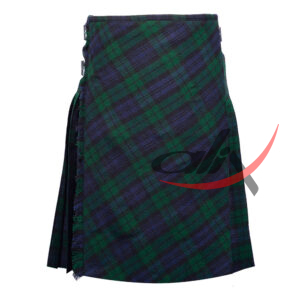 Bias Cut Black Watch Tartan