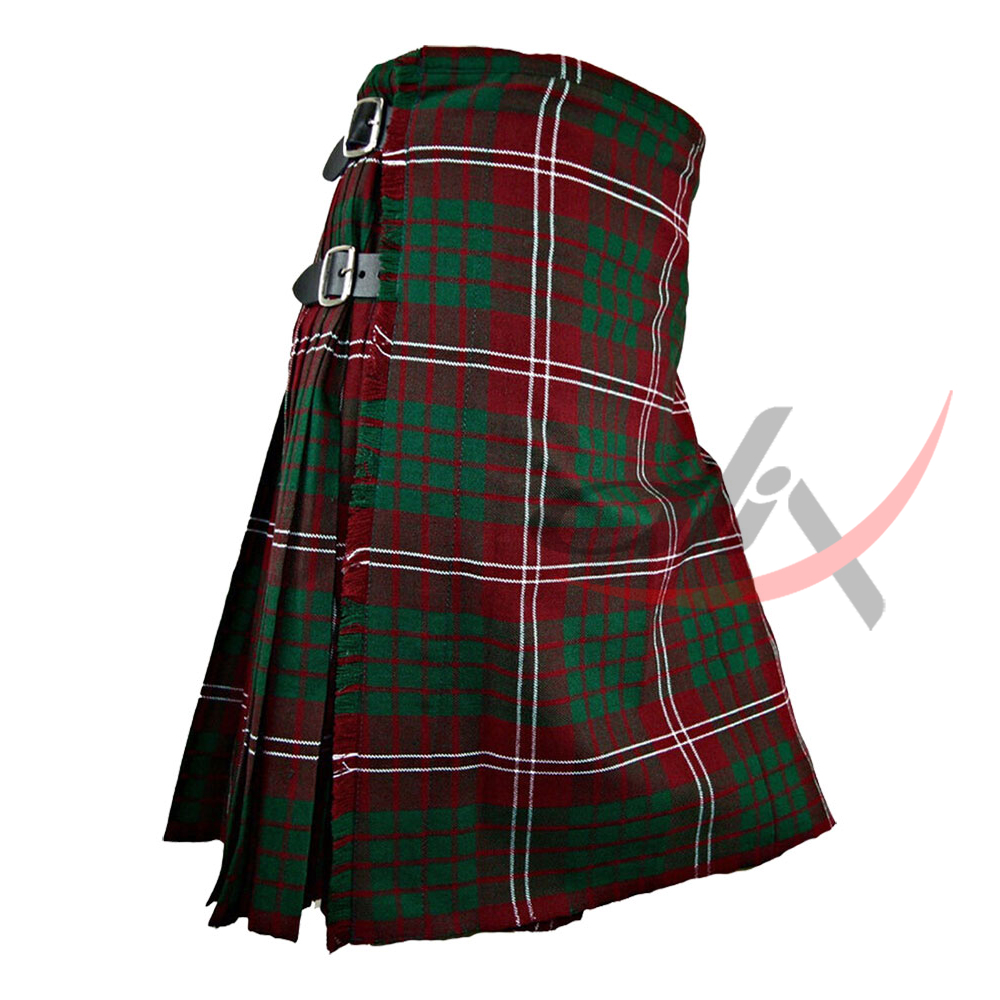 Crawford Tartan 8 Yard Kilt for Men Traditional Scottish Kilt