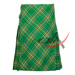 Bias Cut Irish Tartan 8Yard Kilt with Apron