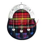 LGBTQ Pride Tartan Full Dress Leather Sporrans