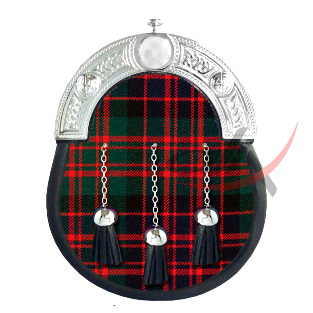 MacDonald Tartan Full Dress Leather Sporrans