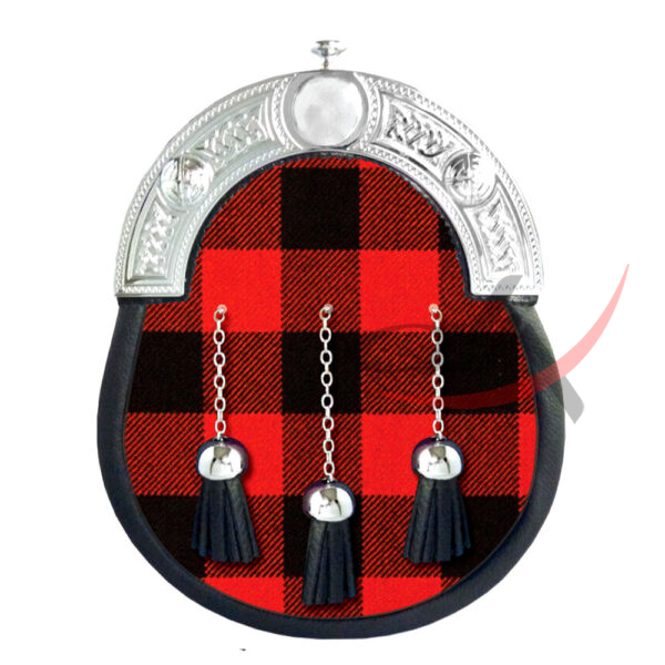 MacGregor-Rob-Roy-Tartan-Sporran MacGregor Rob Roy Tartan Full Dress Leather Sporrans