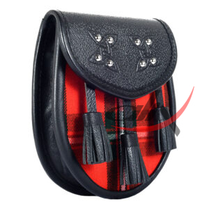 Scottish Sporran McGregor Tartan Black Leather - Image 3