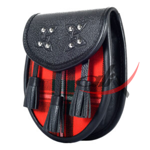 Scottish Sporran McGregor Tartan Black Leather - Image 4