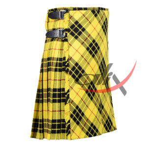 Bias Cut MacLeod of Lewis Tartan 8Yard Kilt with Apron - Image 2