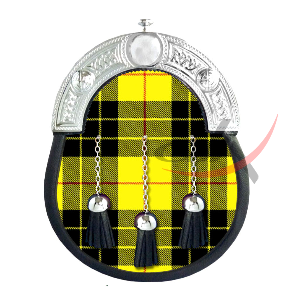 Macleod of Lewis Tartan Full Dress Leather Sporrans