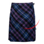 Bias Cut Pride of Scotland Tartan 8Yard Kilt with Apron