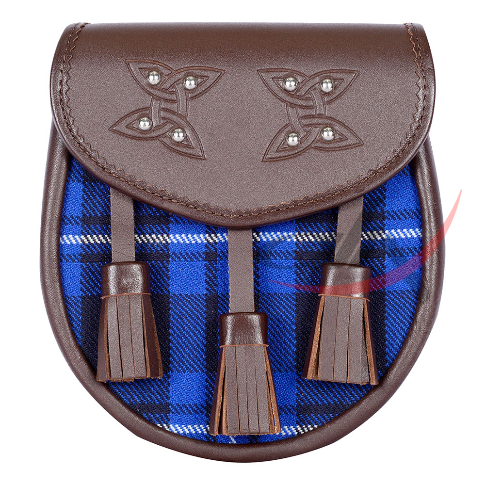 Scottish Sporran Ramsey Blue Tartan