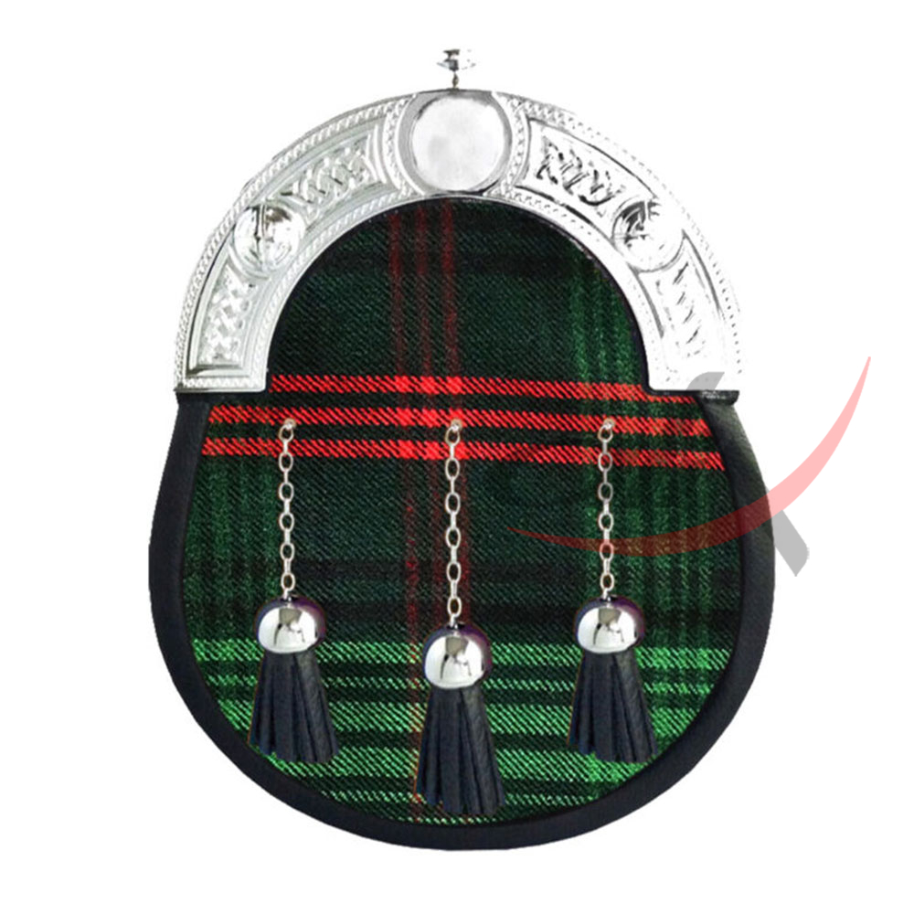 Ross Hunting Tartan Full Dress Leather Sporrans