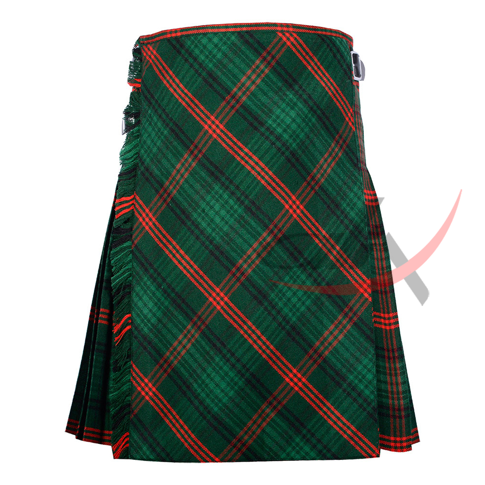 Bias Cut Ross Hunting Tartan 8Yard Kilt with Apron