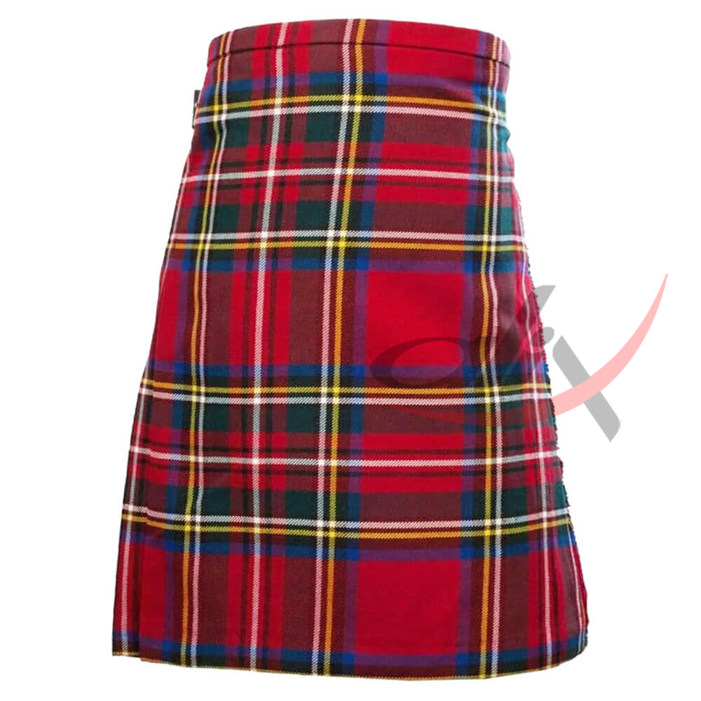Royal Stewart Modern Tartan 8 Yard Kilt for Men