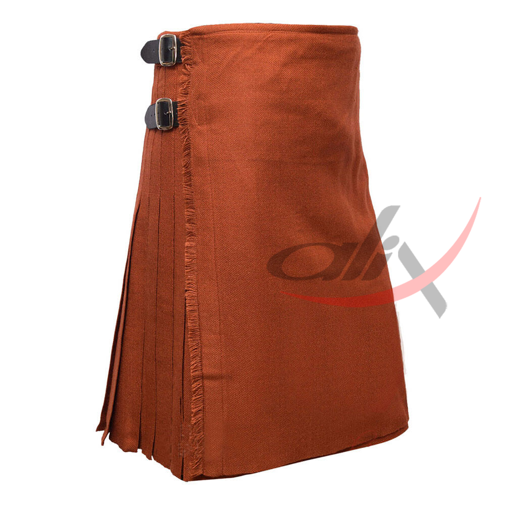 Saffron Tartan 8 Yard Kilt for Men
