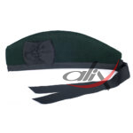 Glengarry Hat Solid Green Scottish