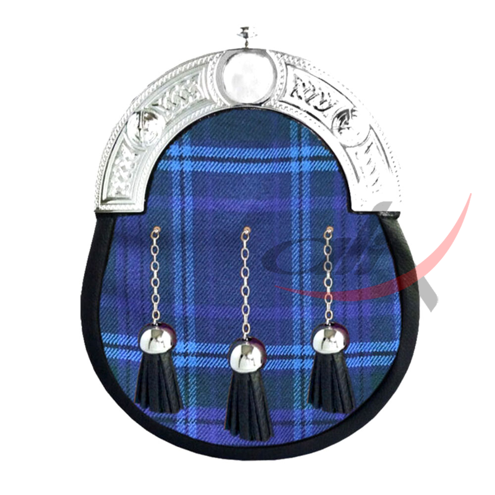 Spirit of Scotland Tartan Full Dress Leather Sporrans