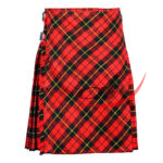 Bias Cut Wallace Tartan 8 Yard Kilt with Apron
