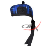 Glengarry Hat Ramsey Blue Tartan Scottish