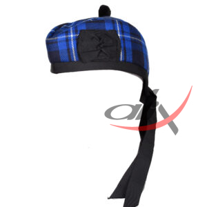 Glengarry Hat Ramsey Blue Tartan Scottish