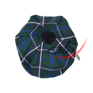 Blue Douglas Tartan Tam o' Shatner Tammy Hat Flat Bonnet