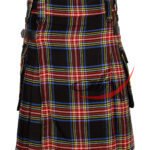 Black Stewart Tartan Kilt