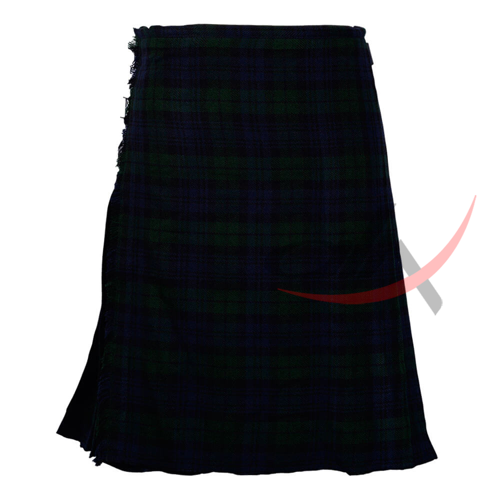 Black Watch 8 Yard Kilt for Men Traditional Scottish Tartan Kilt
