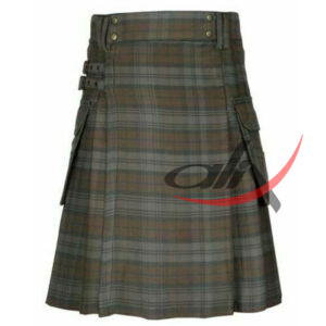 Black Watch Weathered Tartan Kilt