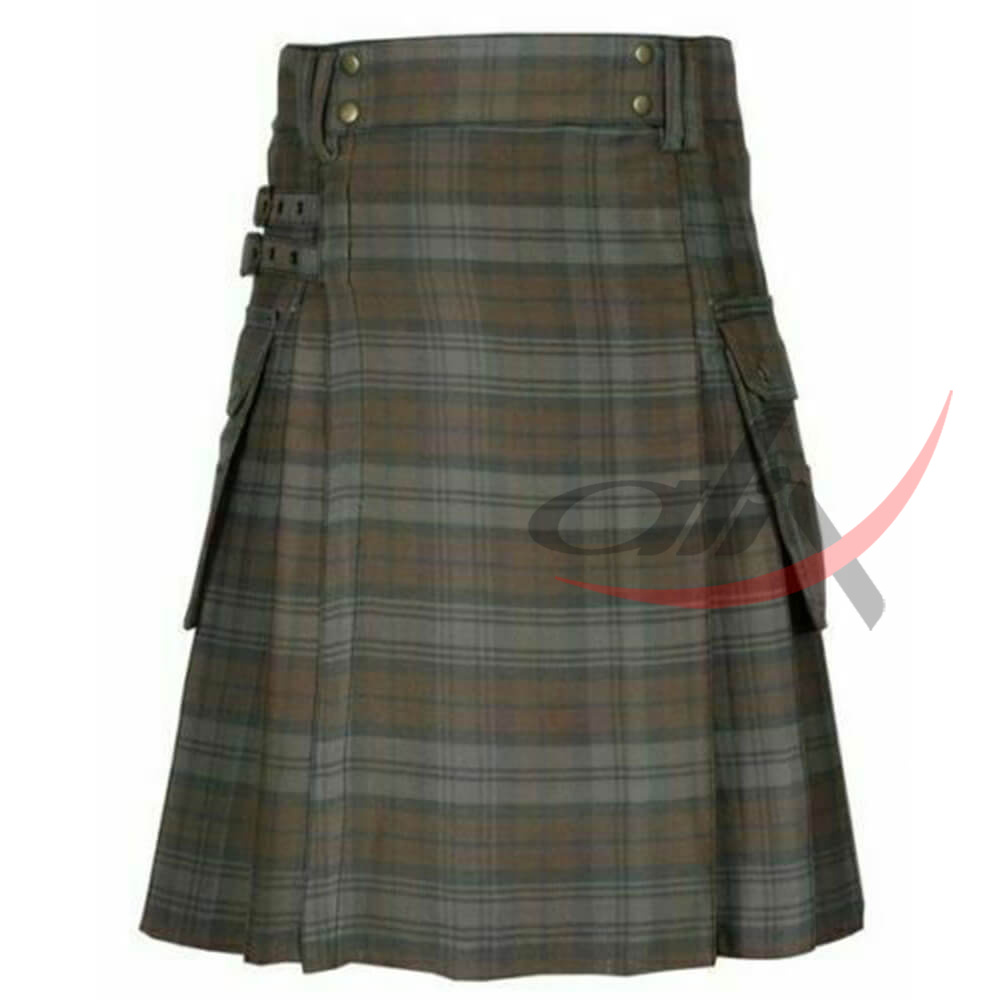 Black Watch Weathered Tartan Kilt